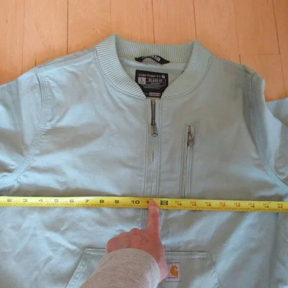 New Carhartt Canvas Bomber Jacket Womens Large - Picture 9 of 13